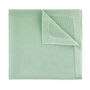 Wedding Handmade Polyester Knitted Pocket Square In Light Sage Green, thumbnail 1 of 7