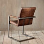 Ribbed Leather Desk Chair, thumbnail 2 of 4