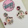 Puffer Fish Glitter Resin Earrings / Ocean Lover Gift / Sea Life Statement Jewellery / Cute Marine Accessories, thumbnail 4 of 5