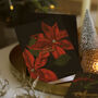 Botanical Illustrated Poinsettia Christmas Card, thumbnail 1 of 3