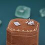 Sterling Silver Mismatched Snail And Leaf Stud Earrings, thumbnail 6 of 12