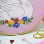 'Vintage Swan' Large Embroidery Kit, thumbnail 2 of 4