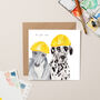 Dogs In Hard Hats Card, thumbnail 1 of 3