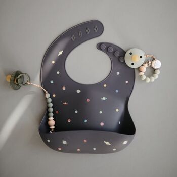 Eco Friendly Planets Silicone Bib For Baby, 2 of 5