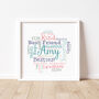 Personalised Word Art Gift For Best Friend, thumbnail 1 of 2
