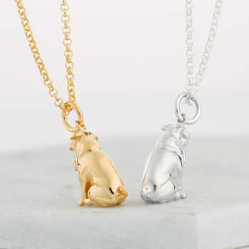 Personalised Sterling Silver Pug Necklace, 6 of 12