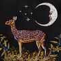 Fable Deer And Moon Embroidered Saddle Bag, thumbnail 5 of 7