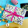 Fun Smiley Face Mistletoe Christmas Gift Wrap, thumbnail 1 of 4