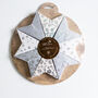 Eight Silver And White Paisley Mini Paper Star Lanterns, thumbnail 2 of 4