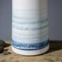 Handmade Porcelain Seascape Vase, thumbnail 2 of 3