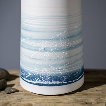 Handmade Porcelain Seascape Vase, 2 of 3