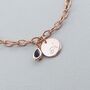 18ct Rose Gold Plated Personalised Birthstone Bracelet, thumbnail 4 of 10