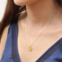 Personalised Gold Disc Charm Necklace, thumbnail 3 of 9