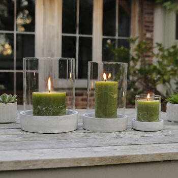 Concrete Hurricane Candle Holder, 2 of 2