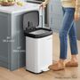 Tall Metal Kitchen Bin With Pedal Lid, thumbnail 1 of 9