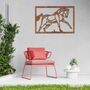 Rusted Metal Horse In Frame Horse Wall Art, thumbnail 9 of 11