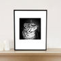 'Geoffroy's Cat' Black And White Signed Art Print, thumbnail 1 of 7