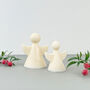 White Christmas Angel Candle And Christmas Decoration, thumbnail 3 of 11