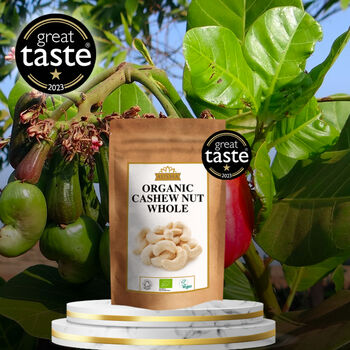 Organic Whole Cashew Nuts 200g Great Taste Award UK Certified Organic By Soil Association, 12 of 12
