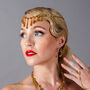 Large Luna Hoop Earrings In Gold Plated, thumbnail 2 of 4
