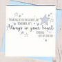 Thinking Of You On Father's Day Star Card, thumbnail 2 of 3