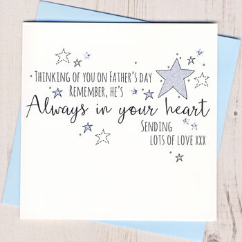 Thinking Of You On Father's Day Star Card, 2 of 3