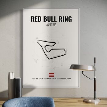 Red Bull F1 Track Print F1 Gift, 2 of 2