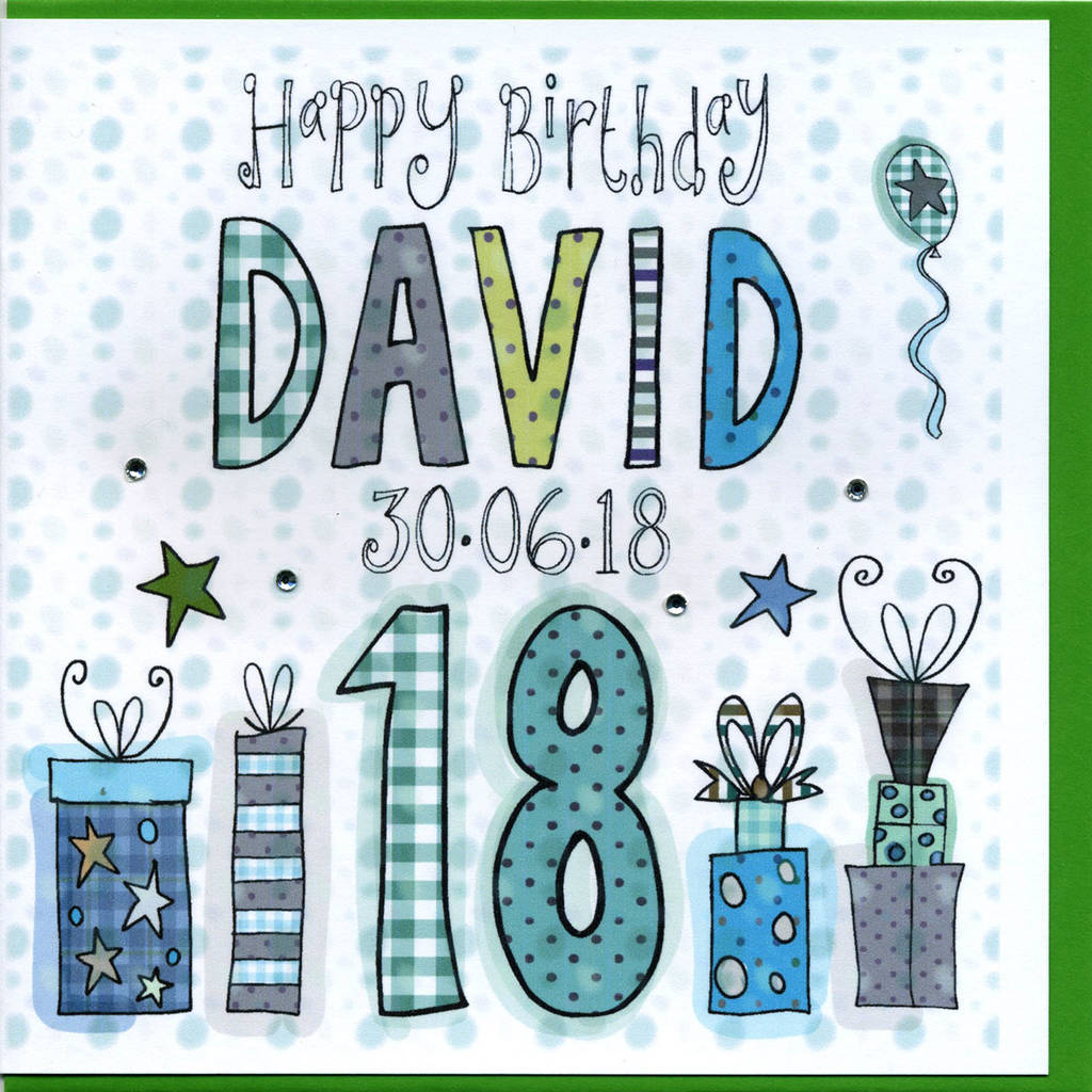 18th Birthday Card By Claire Sowden Design
