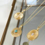 Personalised Circular Moonstone Necklace, thumbnail 5 of 8