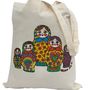 Colour In Russian Doll Tote Bag, thumbnail 1 of 5