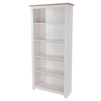 White Five Shelf Tall Bookcase, 6 of 6