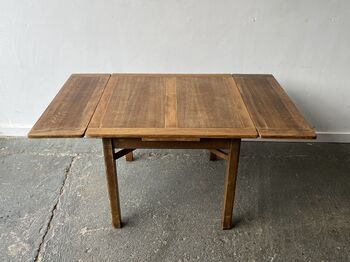 1930’s Vintage Oak Draw Leaf Dining Table, 3 of 11