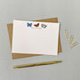 Personalised Butterfly Correspondence Cards, thumbnail 3 of 4