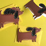 Set Of Six Daschund Cards, thumbnail 1 of 3