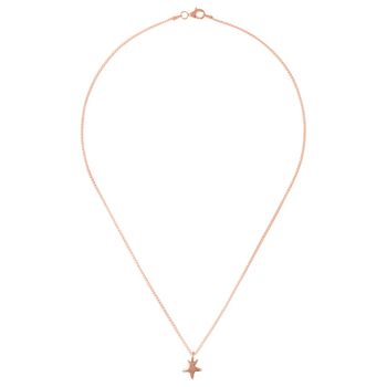 Fine Recycled Rose Gold Tiny Star Necklace, 3 of 5