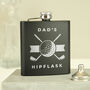 Personalised Golf Black Hip Flask, thumbnail 6 of 7