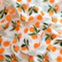 Orange Clementine Cotton Muslin Swaddle Blanket, thumbnail 1 of 3