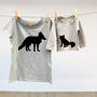 Mother And Child Vixen And Cub Fox Tshirt Tops, thumbnail 1 of 2