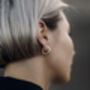 Basics Two Tone Hoop Earrings Gold Plated, Tarnish Free Jewellery, thumbnail 1 of 3
