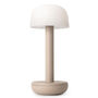 Two Cordless Table Lamp Beige With Frosted, thumbnail 2 of 2