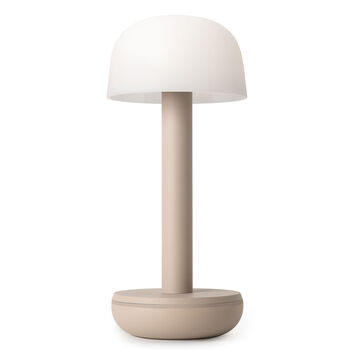Two Cordless Table Lamp Beige With Frosted, 2 of 2