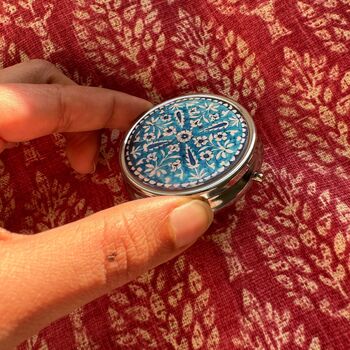 Printed Pill Box With Mirror, 4 of 12