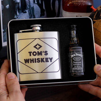 Personalised Emergency Whiskey Tin Gift For Him, 3 of 4