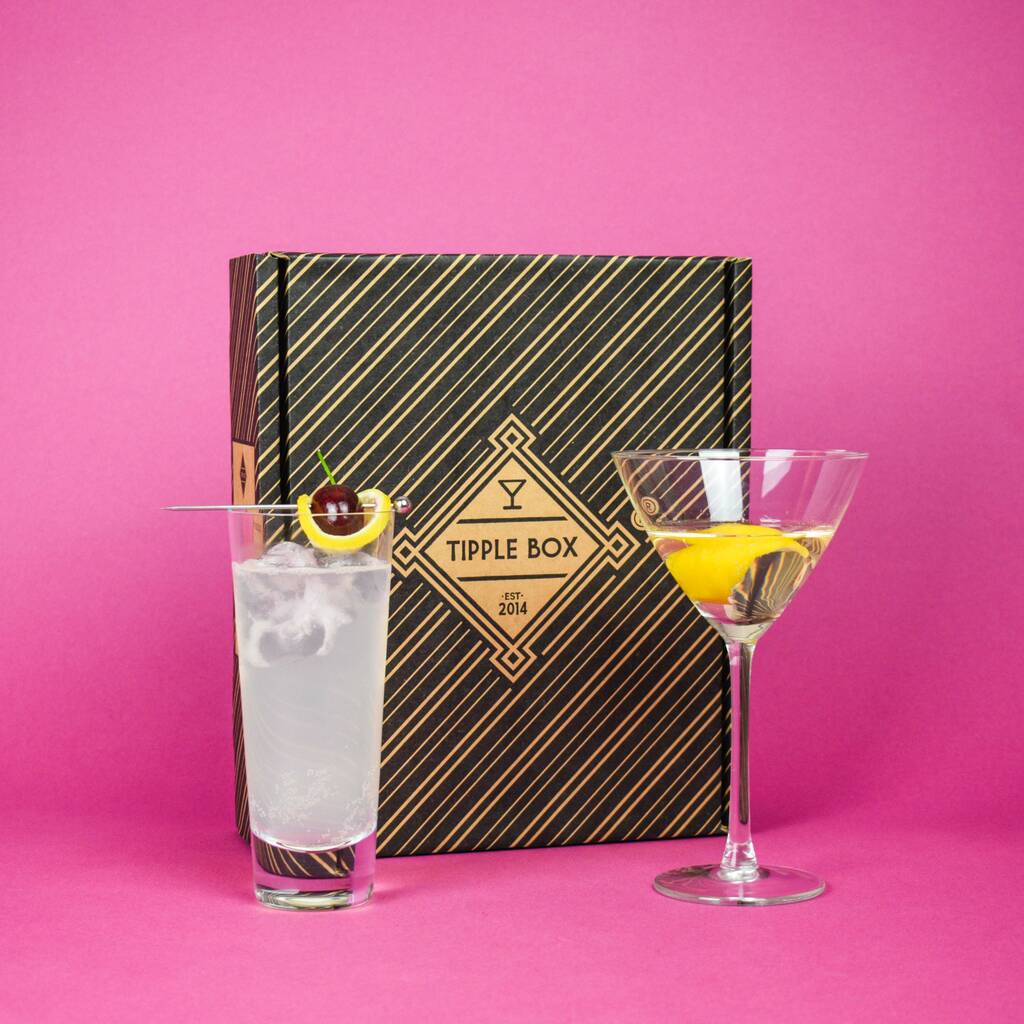 Tom Collins And Gin Martini Cocktail Set By Tipple Box