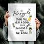 Be A Pineapple Inspirational Quote Typography Print, thumbnail 4 of 4