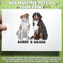 Personalised Airedale Terrier Memorial Portrait Print, thumbnail 7 of 11