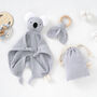 Organic Koala Baby Comforter With Teether And Bag, thumbnail 5 of 6