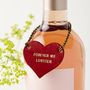 Personalised Leather Couples Bottle Tag, thumbnail 2 of 3