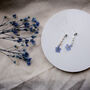 Forget Me Not Freshwater Pearl Stud Earrings, thumbnail 5 of 12