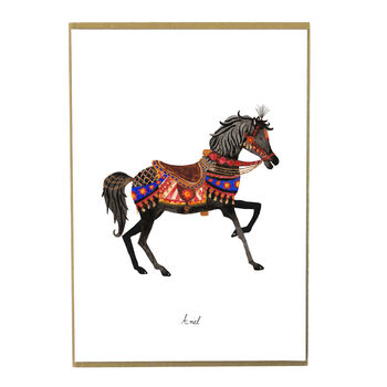 Ariel The Carousel Horse Art Print, 5 of 9